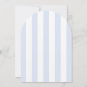 Elegant Blue Bow Boy Baby shower Kaart (Achterkant)