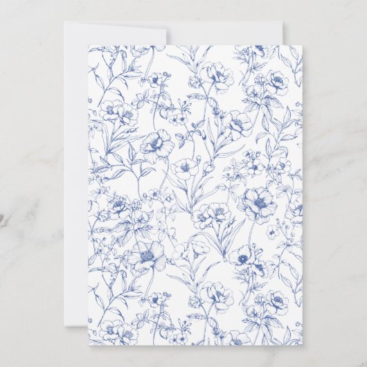 Elegant Blue Bow Boy Baby shower Kaart (Achterkant)