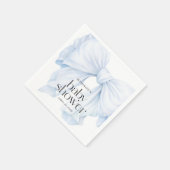 Elegant Blue Bow Boy Baby shower Servet (Hoek)