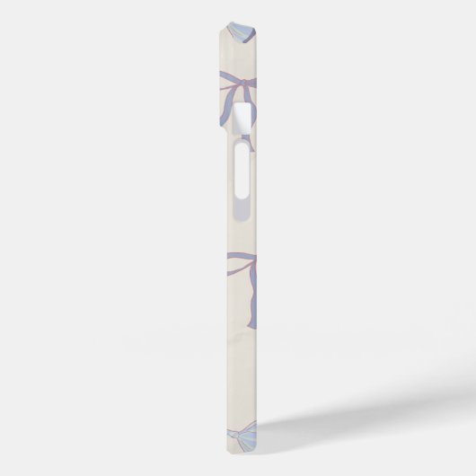 Elegant Blue Bow Pattern Case-Mate iPhone Case (Achterkant / Links)
