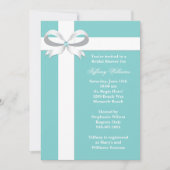 Elegant Blue Bridal Shower Kaart (Voorkant)