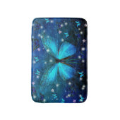 Elegant Blue Butterfly Badmat (Voorkant Verticaal)