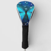 Elegant Blue Butterfly Golfheadcover (Voorkant)