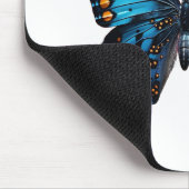 🦋 "Elegant Blue Butterfly - Natuur-geïnspireerde  Muismat (Hoek)