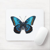 🦋 "Elegant Blue Butterfly - Natuur-geïnspireerde  Muismat (Met muis)