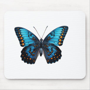 🦋 "Elegant Blue Butterfly - Natuur-geïnspireerde  Muismat