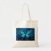 Elegant Blue Butterfly Tote Bag (Voorkant)