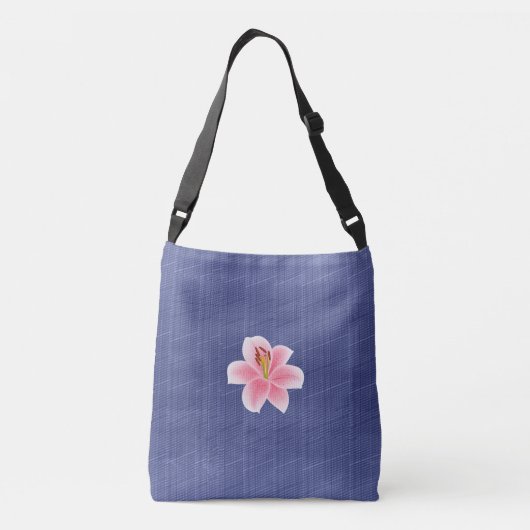 Elegant Blue C Crossbody Tas (Achterkant)