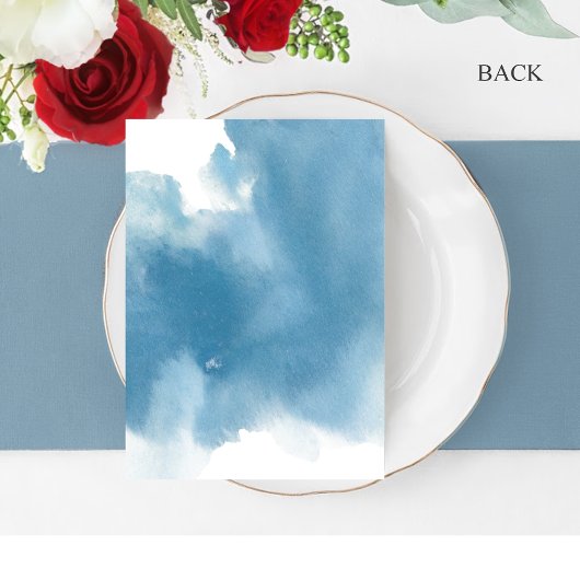 Elegant Blue Celestial Blooms, elke gebeurtenis Save The Date