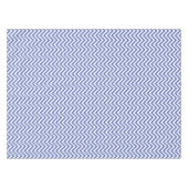Elegant Blue Chevrons Patroon Tafelkleed (Voorkant (Horizontaal))