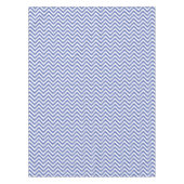 Elegant Blue Chevrons Patroon Tafelkleed (Voorkant)