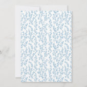 Elegant Blue Chinoiserie Boy Baby shower Kaart (Achterkant)