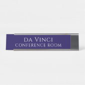 Elegant Blue Conference Room Name Plate Bureau Naambordje (Voorkant)
