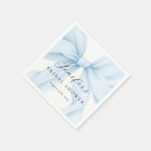 Elegant Blue Coquette Bow Vrijgezellenfeest Servet (Hoek)