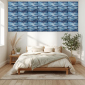 Elegant Blue Cosmic Waves - Sterrennacht Ocean Tegeltje