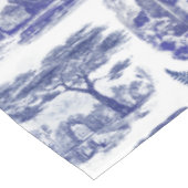 Elegant  Blue Country Pastoral Toile Tafelkleed (Gekanteld)