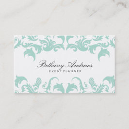 Elegant Blue Damask Visitekaartjes - Groupon