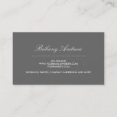 Elegant Blue Damask Visitekaartjes - Groupon (Achterkant)