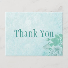 Elegant Blue dank u Briefkaart
