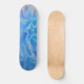 Elegant Blue Decorative Dahlia Flower Persoonlijk Skateboard (Voorkant)