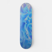 Elegant Blue Decorative Dahlia Flower Persoonlijk Skateboard (Voorkant)