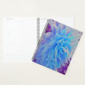 Elegant Blue Decorative Dahlia Flower Planner (Display)