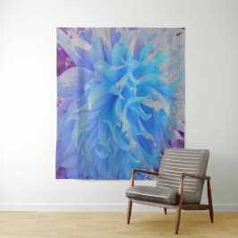 Elegant Blue Decorative Dahlia Flower Wandkleed