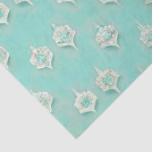 Elegant Blue Diamonds Cascade Tissuepapier (Detail)