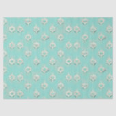 Elegant  Blue Diamonds Cascade Tissuepapier (Voorkant)