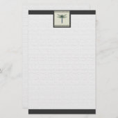 Elegant Blue Dragonfly Briefpapier (Voorkant / Achterkant)