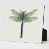 Elegant Blue Dragonfly Fotoplaat (Zijkant)