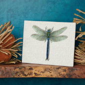 Elegant Blue Dragonfly Fotoplaat (Zijkant)