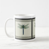 Elegant Blue Dragonfly Koffiemok (Links)