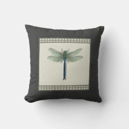 Elegant Blue Dragonfly Kussen