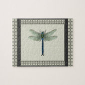 Elegant Blue Dragonfly Legpuzzel (Horizontaal)