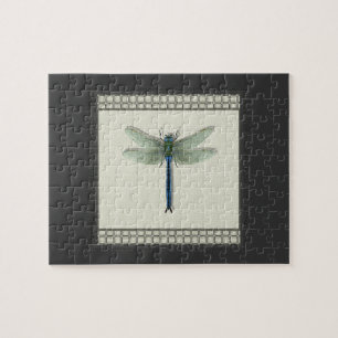 Elegant Blue Dragonfly Legpuzzel