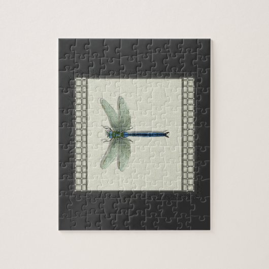 Elegant Blue Dragonfly Legpuzzel (Verticaal)