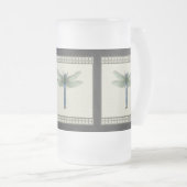 Elegant Blue Dragonfly Matglas Bierpul (Voorkant rechts)