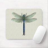 Elegant Blue Dragonfly Muismat (Met muis)