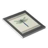 Elegant Blue Dragonfly Notitieblok (Schuin)