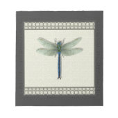 Elegant Blue Dragonfly Notitieblok (Voorkant)