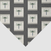 Elegant Blue Dragonfly Tissuepapier (Detail)
