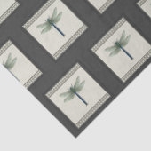 Elegant Blue Dragonfly Tissuepapier (Detail)