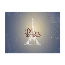 Elegant  Blue Eiffel Tower Paris design