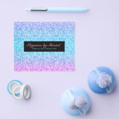 Elegant Blue en Black Glitter Flyer (Enkel)