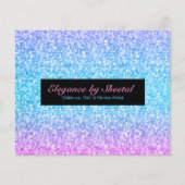 Elegant Blue en Black Glitter Flyer (Voorkant)