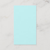 Elegant Blue en Brown Monogram Visitekaartjes (Achterkant)