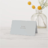 Elegant Blue en Brown Table Plaatskaartje (Achterkant)