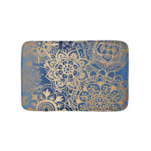 Elegant Blue en Gold Mandala Pattern