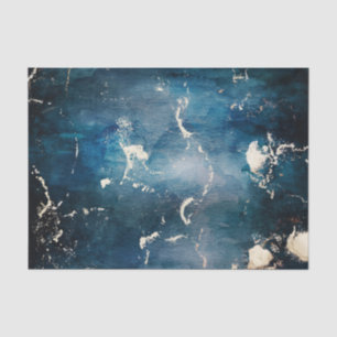Elegant Blue en Gold Marble Tissuepapier
